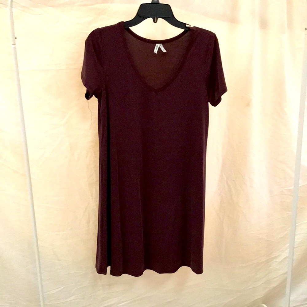 Burgundy dress